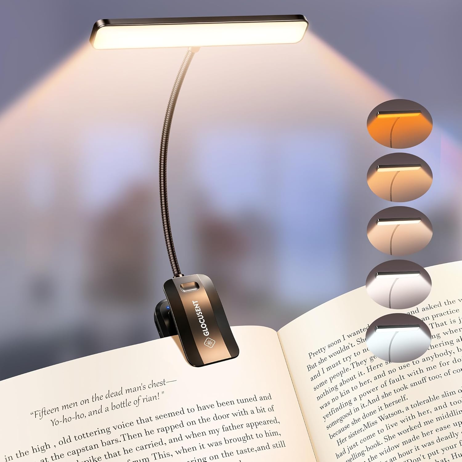 Glocusent 26 LED Rechargeable Book Light
